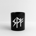 „Morgenenergie“ — Tasse mit Runen-Triptychon ᛋ ᚹ ᚠ - black