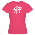 Lichtlinie – Frauen T-Shirt mit Runen ᛋ ᚹ ᚠ weiß - Azalea