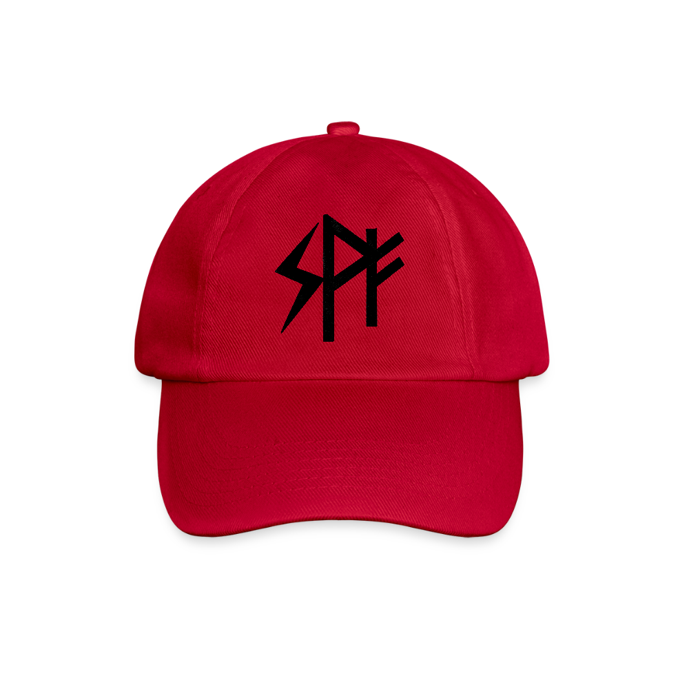 Runen-Cap weiß - classic red