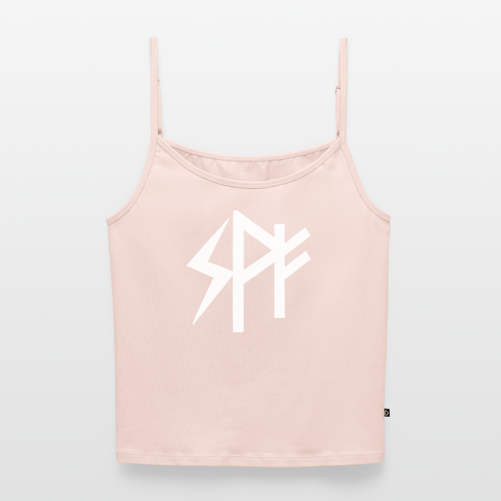 Spagetthiträgertop mit Runen Sowilo · Wunjo · Fehu - powder pink