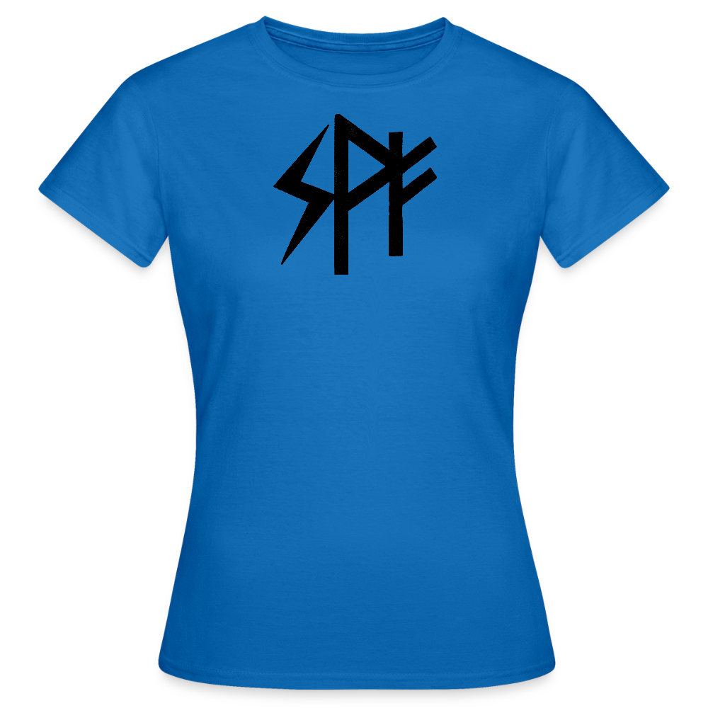 Lichtlinie – Frauen T-Shirt mit Runen ᛋ ᚹ ᚠ - royal blue