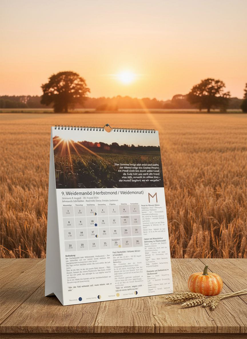 Germanischer 13-Monats-Kalender 2026 – mit integriertem 12-Monats-Kalender