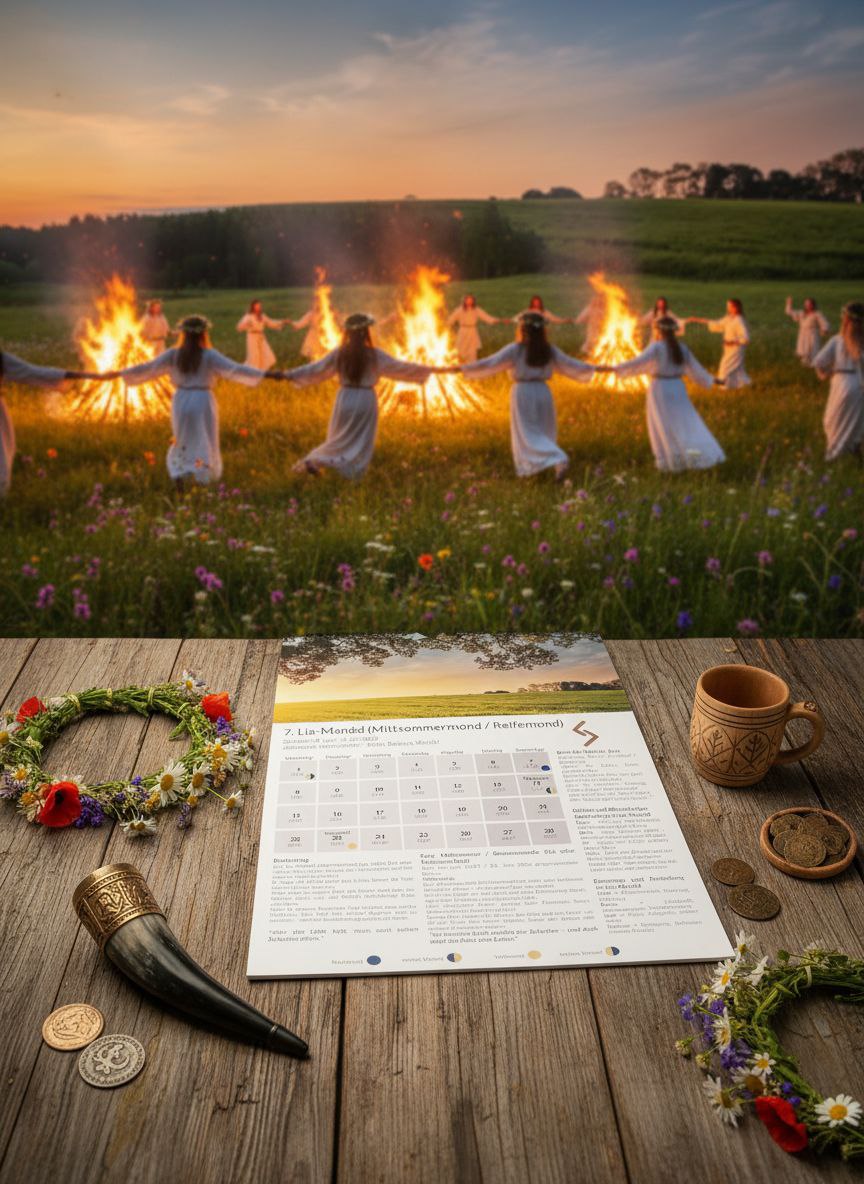 Germanischer 13-Monats-Kalender 2026 – mit integriertem 12-Monats-Kalender