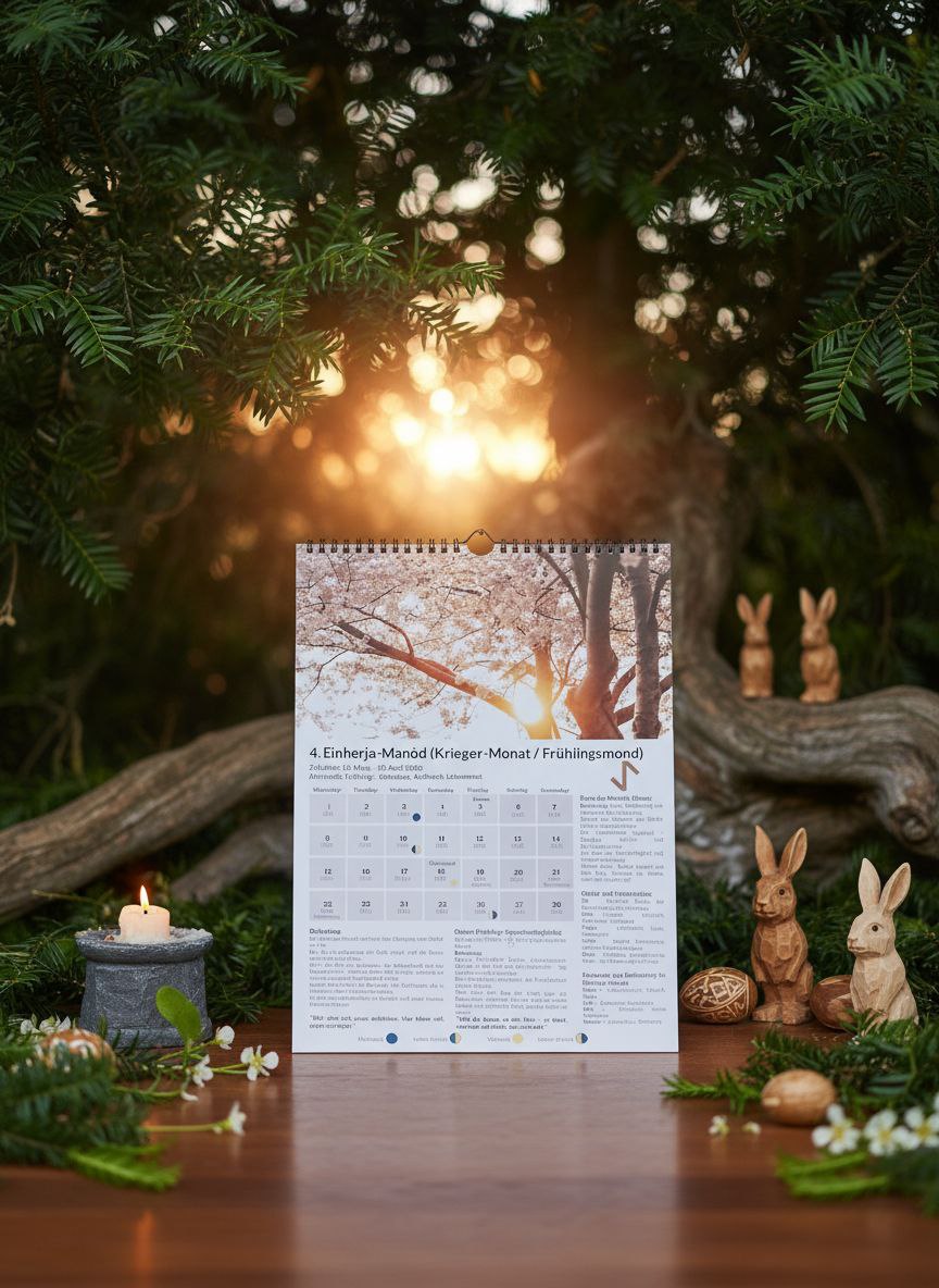 Germanischer 13-Monats-Kalender 2026 – mit integriertem 12-Monats-Kalender